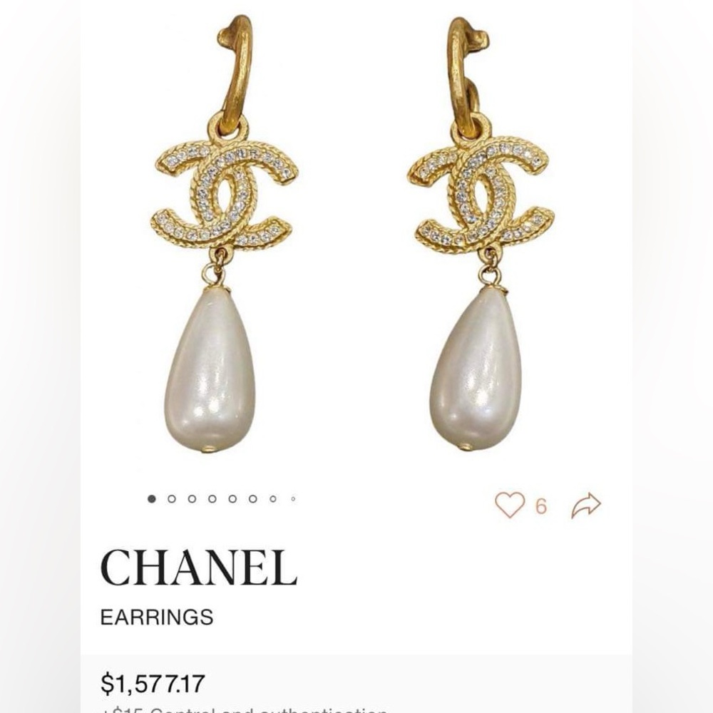Authentic Chanel Drop Earrings